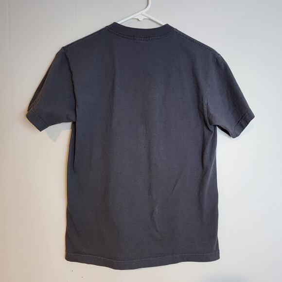 Option-G Gray T-Shirt Mens Size Small Pew Pew Image 100% Cotton - Picture 4 of 4